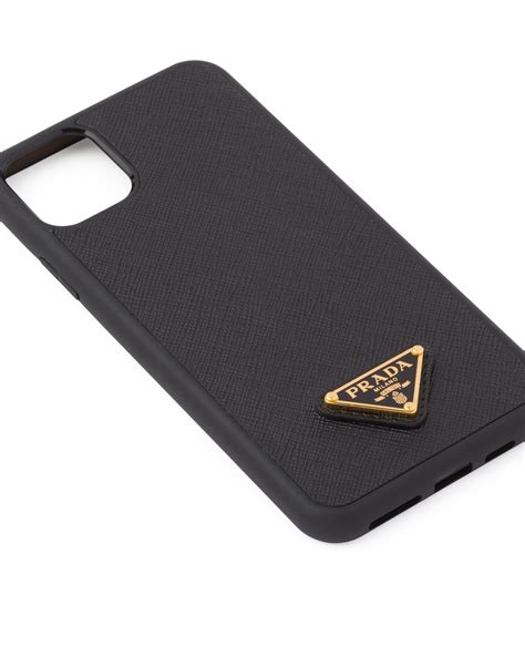 iphone 11 pro prada|Black Saffiano Leather iPhone 11 Pro Max Cover .